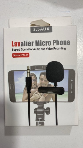 Microfono con cable Lavalier